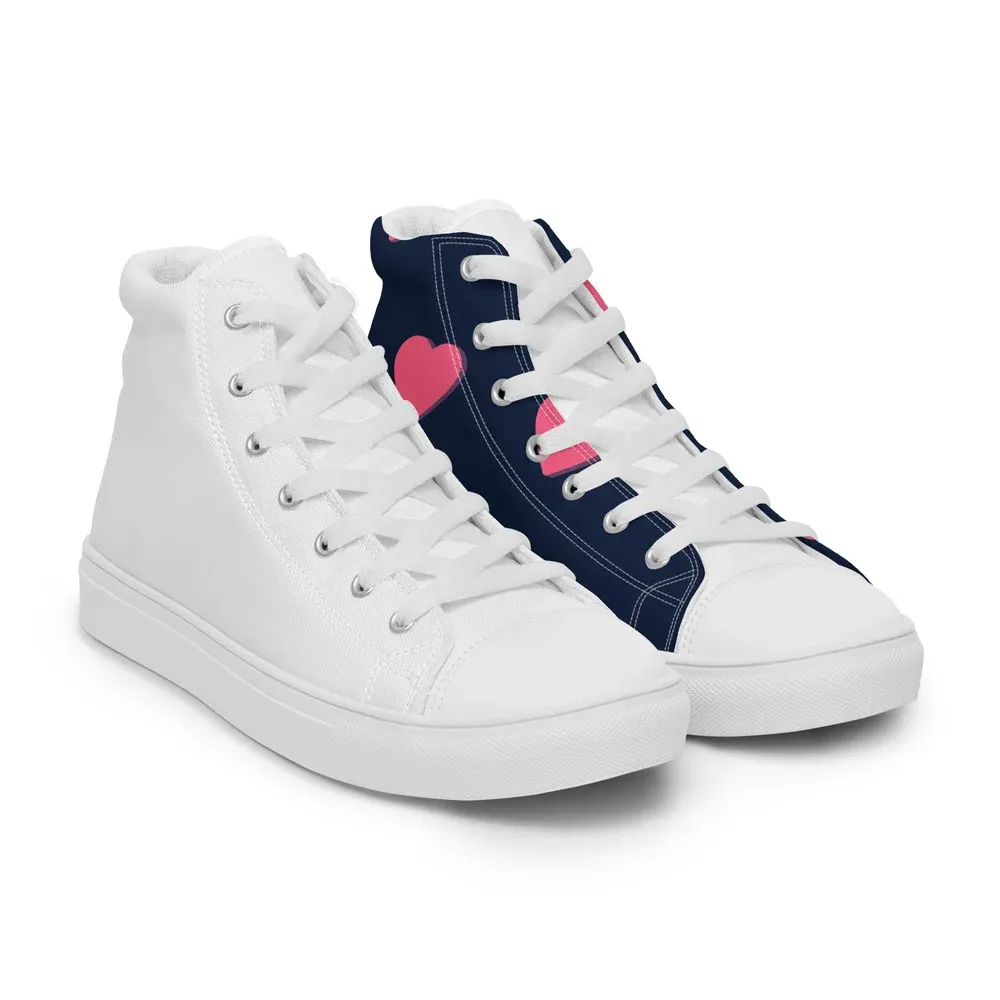 Men’s high top canvas shoes